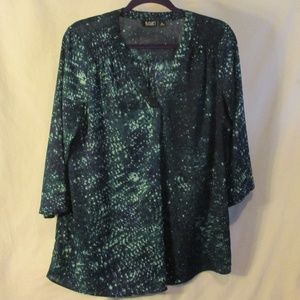 Silky Tunic Blouse Top